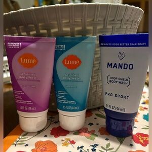 Mando & Lume Body Wash Bundle Travel
size SEALED